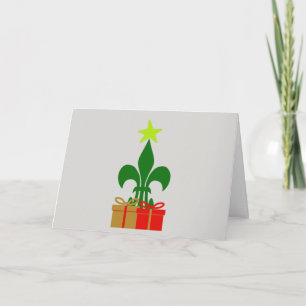 Louisiana Lilie Cajun Weihnachtsbaum & Geschenk Karte