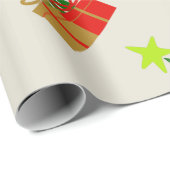 Louisiana-Lilie Cajun Weihnachtsbaum u. Geschenk Geschenkpapier (Rolleneckpunkt)