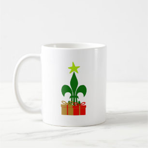 Louisiana-Lilie Cajun Weihnachtsbaum-Weihnachten Kaffeetasse