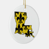 Louisiana Lilie Keramik Ornament (Rechts)