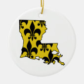 Louisiana Lilie Keramik Ornament (Vorne)