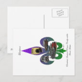 Louisiana Lilie Postkarte (Vorne/Hinten)