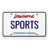 Louisiana Lizenzplatte flexibel Magnet (Horizontal)