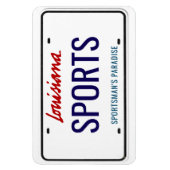 Louisiana Lizenzplatte flexibel Magnet (Vertikal)