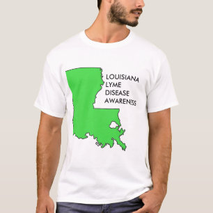 Louisiana Lyme-Borreliose-Bewusstsein T-Shirt