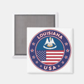 Louisiana Magnet (Vorderseite/Rückseite)