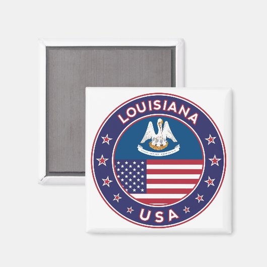 Louisiana Magnet (Vorderseite/Rückseite)