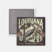 Louisiana Magnet (Vorderseite/Rückseite)
