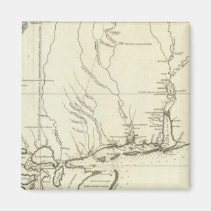 Louisiana Map Magnet