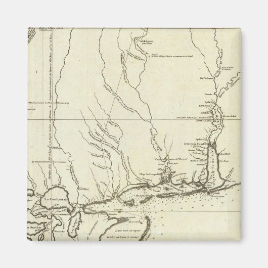 Louisiana Map Magnet (Vorne)