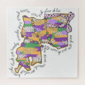 Louisiana Mardi Gras Bourbon Street Carnival Puzzle (Horizontal)