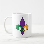 Louisiana Mardi Gras Lilie Kaffeetasse (Links)