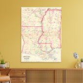 Louisiana, Mississippi Leinwanddruck (Insitu (Wohnzimmer))