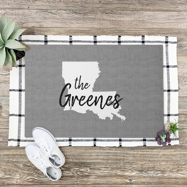 Louisiana Monogram Staat Doormat Fußmatte (Von Creator hochgeladen)