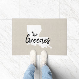 Louisiana Monogram Staat Doormat Fußmatte