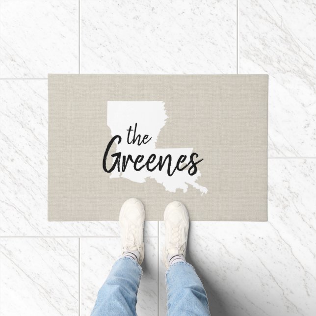 Louisiana Monogram Staat Doormat Fußmatte (Indoor)