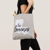 Louisiana Monogram Staaten Tote Bag Tasche