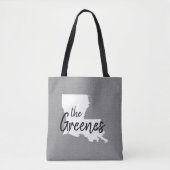 Louisiana Monogram Staaten Tote Bag Tasche (Vorderseite)