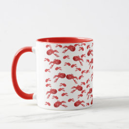Louisiana Multi-Crawfish Pattered-Tasse Tasse