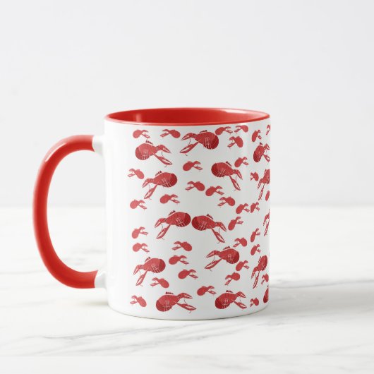 Louisiana Multi-Crawfish Pattered-Tasse Tasse (Links)