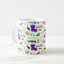 Louisiana New Orleans Mardie Gras Tasse
