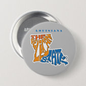 Louisiana Nickname Word Art Art Button (Vorne & Hinten)
