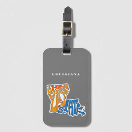 Louisiana Nickname Word Art Art Gepäckanhänger