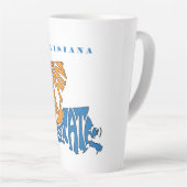 Louisiana Nickname Word Art Art Milchtasse (Rechte Ecke)