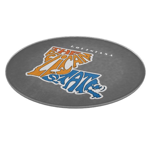 Louisiana Nickname Word Art Art Schneidebrett (Ecke)