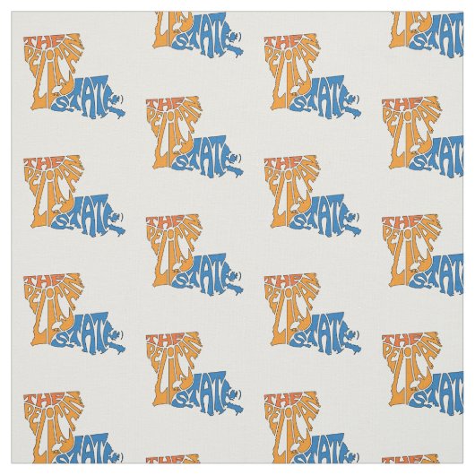 Louisiana Nickname Word Art Pattern Stoff (Muster)