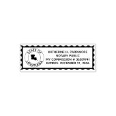 Louisiana Notary Public Self Inking Rubber Briefma Permastempel (Design)