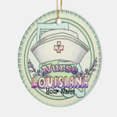Louisiana Nurse Keramik Ornament (Links)