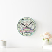 Louisiana Nurse Runde Wanduhr (Zuhause)