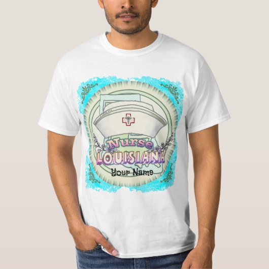 Louisiana Nurse T-Shirt (Vorderseite)