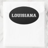 Louisiana Ovaler Aufkleber (Tasche)