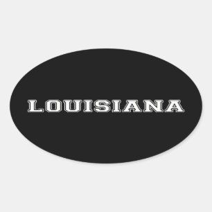 Louisiana Ovaler Aufkleber
