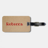 Louisiana Panzerkrebse zugelassenes Cajun Gepäckanhänger (Rückseite horizontal)