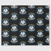 LOUISIANA PELICAN STAAT FLAG GESCHENKPAPIER (Flach)