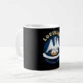 LOUISIANA PELICAN STAAT FLAG KAFFEETASSE (Vorderseite Links)
