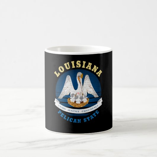 LOUISIANA PELICAN STAAT FLAG KAFFEETASSE (Mittel)