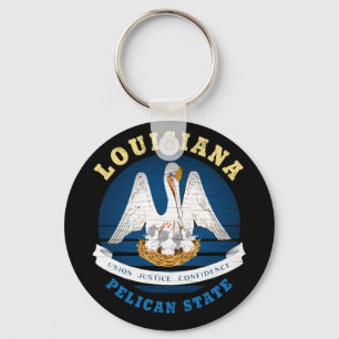 LOUISIANA PELICAN STAAT FLAG SCHLÜSSELANHÄNGER