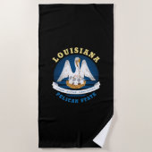 LOUISIANA PELICAN STAAT FLAG STRANDTUCH (Vorderseite)