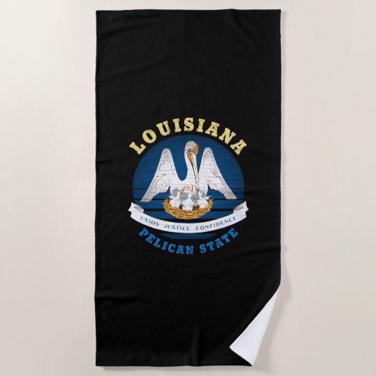 LOUISIANA PELICAN STAAT FLAG STRANDTUCH (Vorderseite)
