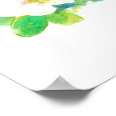 Louisiana Pelican State Shape Magnolia Flower Poster (Ecke)