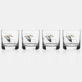 Louisiana Pelican Whiskey Glass - 4 Set Whiskyglas