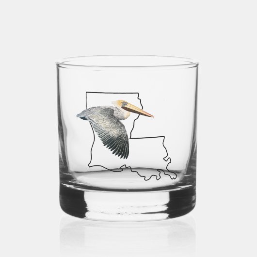 Louisiana Pelican Whiskey Glass Whiskyglas (Vorderseite)