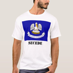 Louisiana-Pelikanflagge, SECEDE T-Shirt