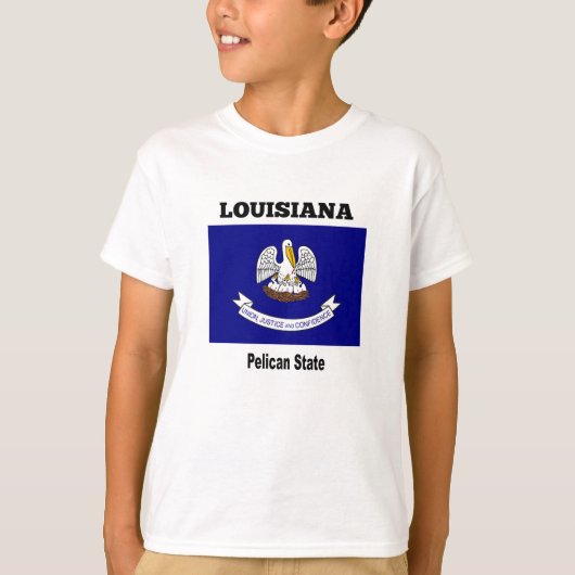 Louisiana, Pelikanischer Staat T-Shirt (Vorderseite)