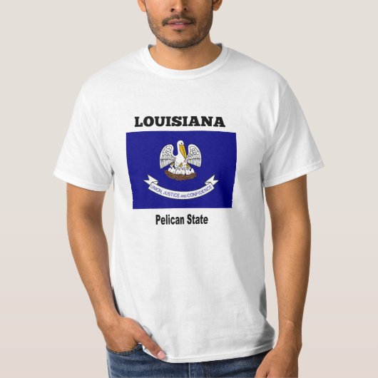 Louisiana, Pelikanischer Staat T-Shirt (Vorderseite)
