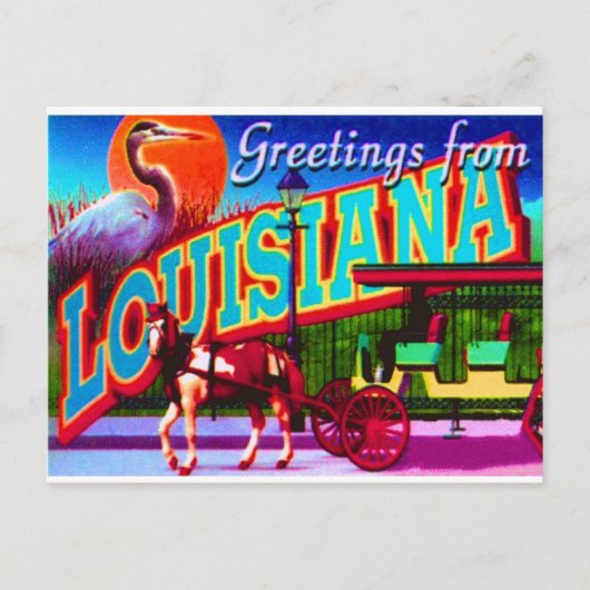 Louisiana Postcard Postkarte (Vorderseite)